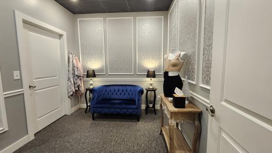 Private fitting room 1 in Tracey's Mastectomy Boutique